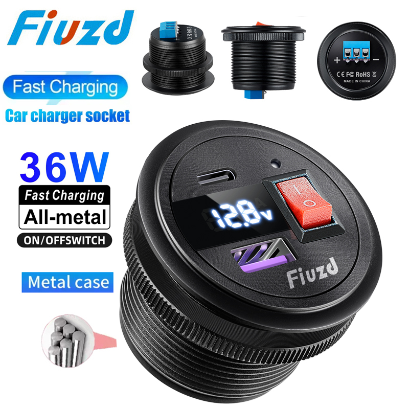 Energy Monitor Meter - Prise usb automobile 12v 24v, prise